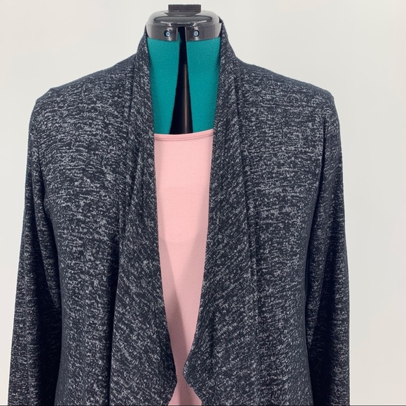 Prospect BLVD Duster Length Marled Cowl Neck Cardigan, Large - Picture 2 of 16